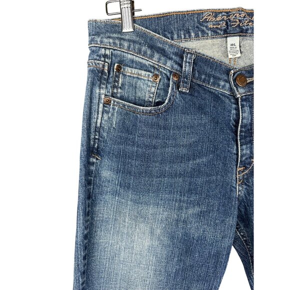 Abercrombie & Fitch Womens Erin Jeans 10 Long Straight Leg Low Rise Y2K Vintage - Picture 11 of 13